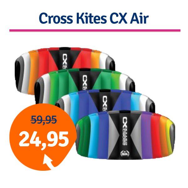 Een Dag Actie - Dagaanbieding Cross Kites Cx Air Een Dag Actie - Dagaanbieding Cross Kites Cx Air
