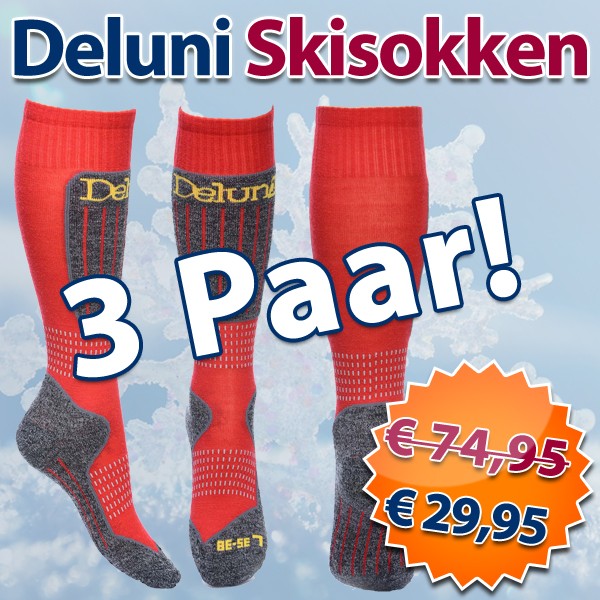 Een Dag Actie - Dagaanbieding Deluni Skisokken