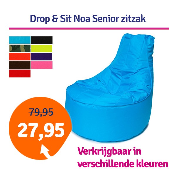 Een Dag Actie - Dagaanbieding Drop & Sit Noa Senior Zitzak