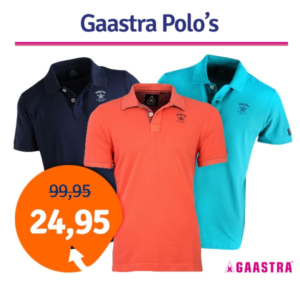 Een Dag Actie - Dagaanbieding Gaastra Bumper Polo's