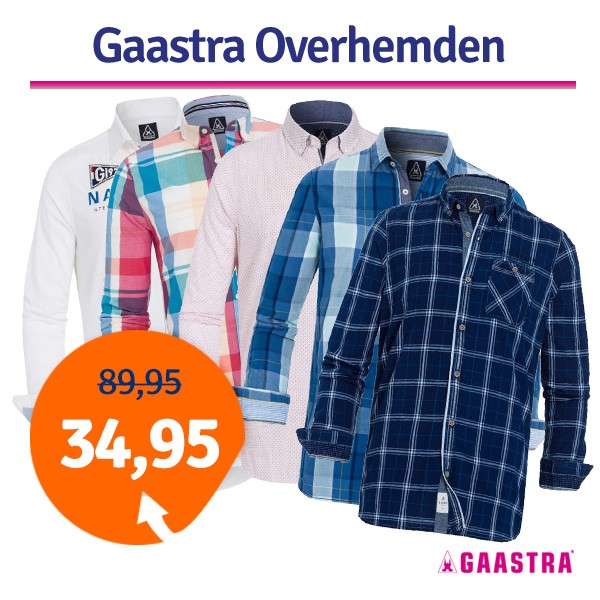 Een Dag Actie - Dagaanbieding Gaastra Overhemden Outlet