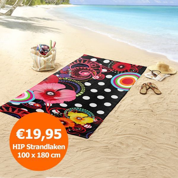 Een Dag Actie - Dagaanbieding Hip Strandlakens 100 X 180