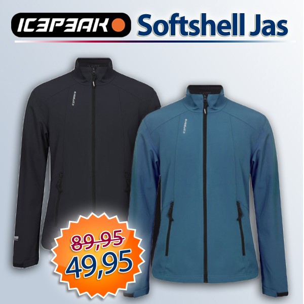Een Dag Actie - Dagaanbieding Icepeak Softshell Jas Een Dag Actie - Dagaanbieding Icepeak Softshell Jas