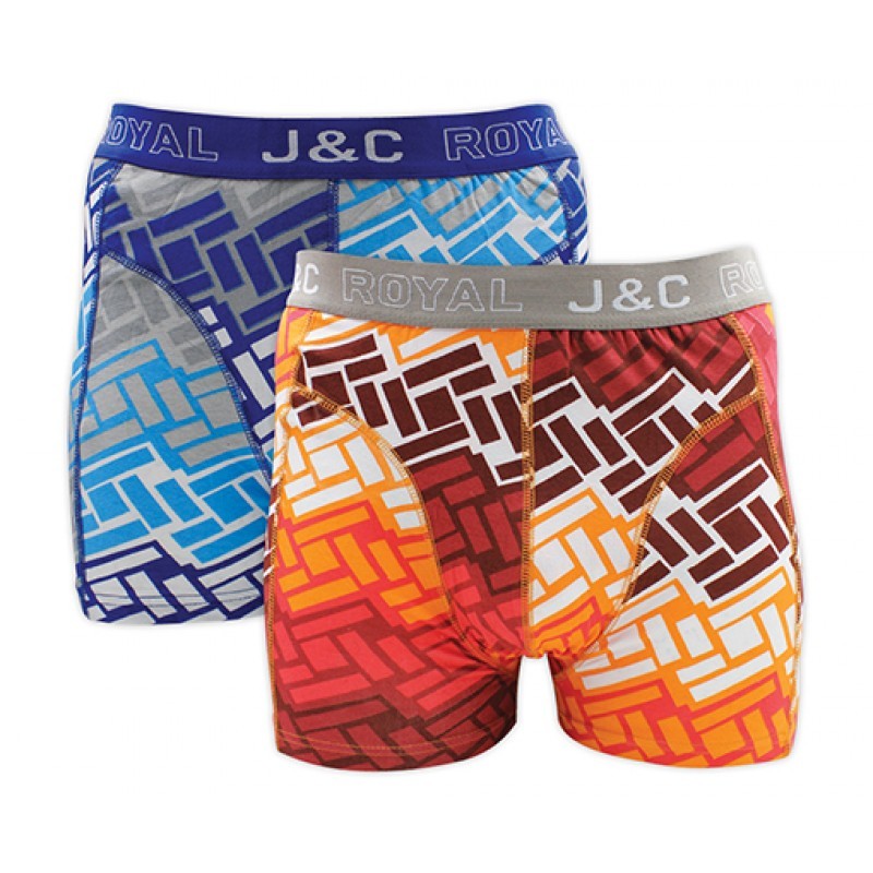 Een Dag Actie - Dagaanbieding Jc Boxershorts Block 4-Pack