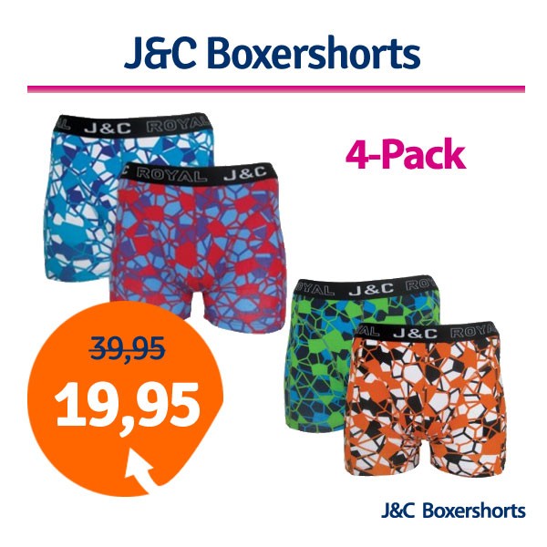 Een Dag Actie - Dagaanbieding Jc Boxershorts Een Dag Actie - Dagaanbieding Jc Boxershorts