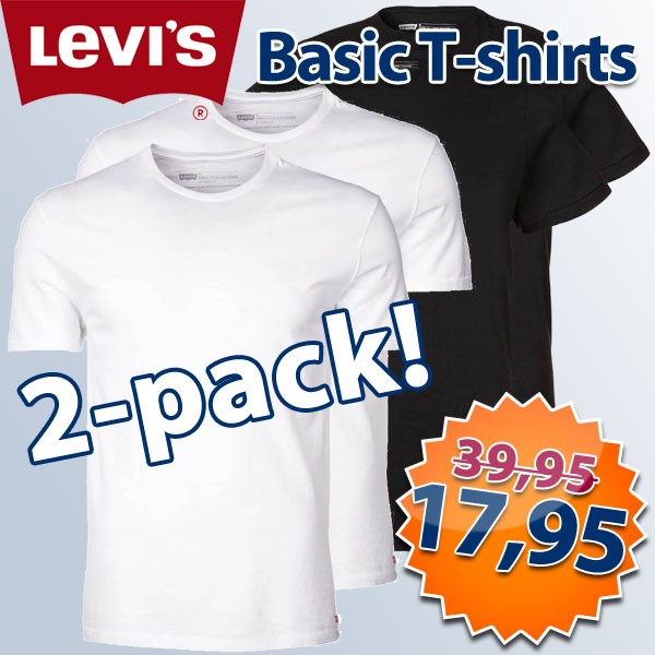 Een Dag Actie - Dagaanbieding Levi's Basic T-shirts Een Dag Actie - Dagaanbieding Levi's Basic T-shirts