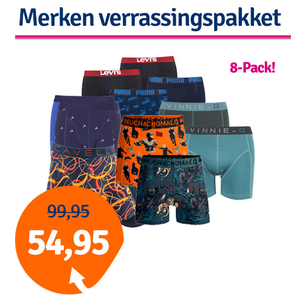 Een Dag Actie - Dagaanbieding Merken Verrassingspakket 8-Pack