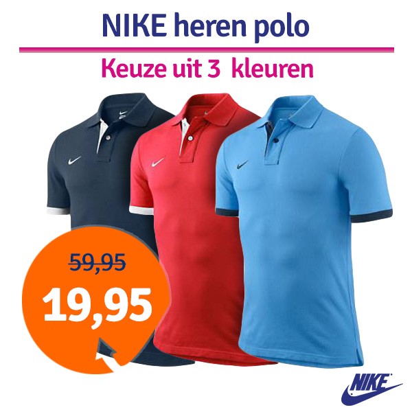 Een Dag Actie - Dagaanbieding Nike Authentic Polo Een Dag Actie - Dagaanbieding Nike Authentic Polo