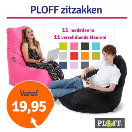 Een Dag Actie - Dagaanbieding Ploff Zitzakken (Alle Modellen)