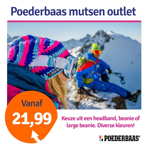 Een Dag Actie - Dagaanbieding Poederbaas Mutsen