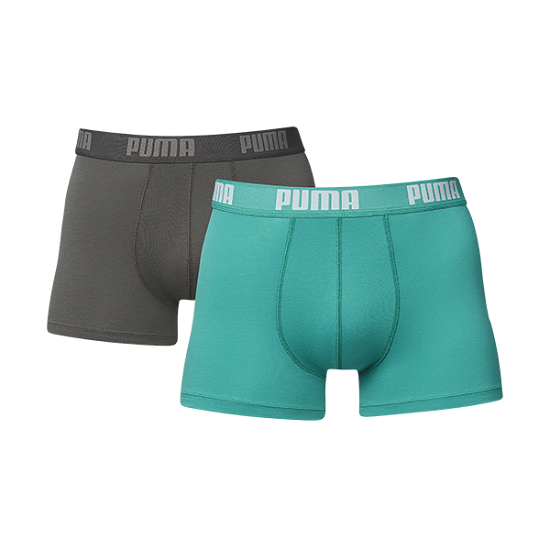 Een Dag Actie - Dagaanbieding Puma Boxershorts Columbia Green 4-Pack