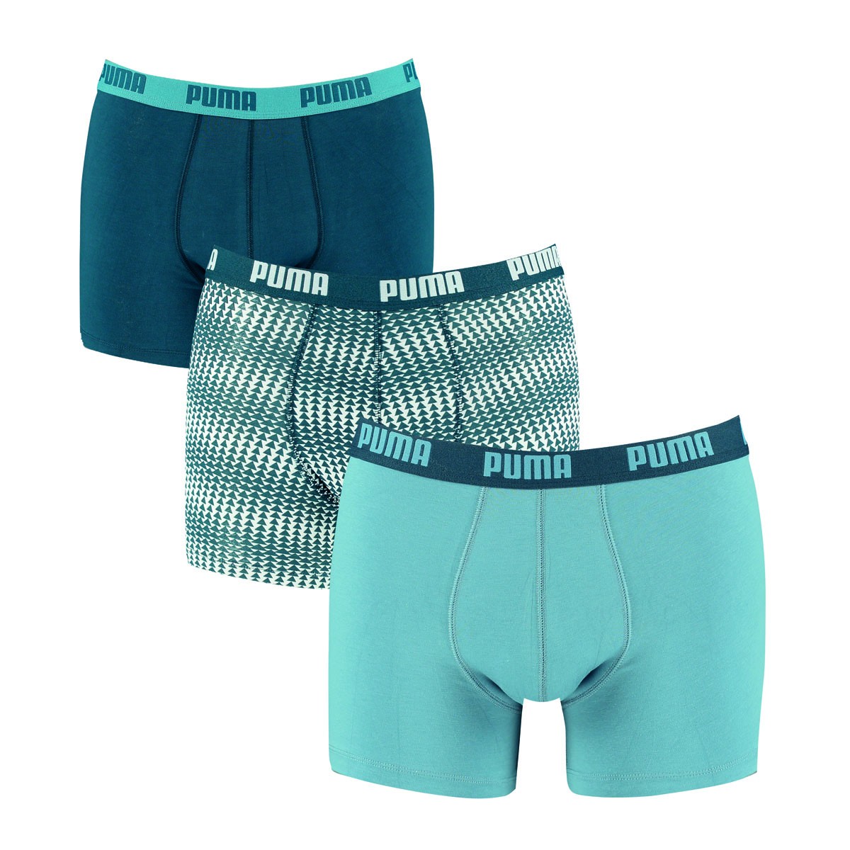 Een Dag Actie - Dagaanbieding Puma Boxershorts Triangles Blue Heaven 3-Pack Een Dag Actie - Dagaanbieding Puma Boxershorts Triangles Blue Heaven 3-Pack
