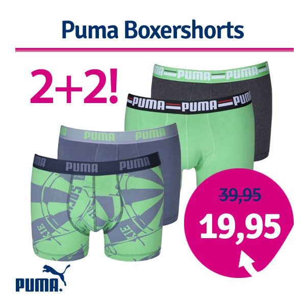 Een Dag Actie - Dagaanbieding Puma Boxershorts Een Dag Actie - Dagaanbieding Puma Boxershorts