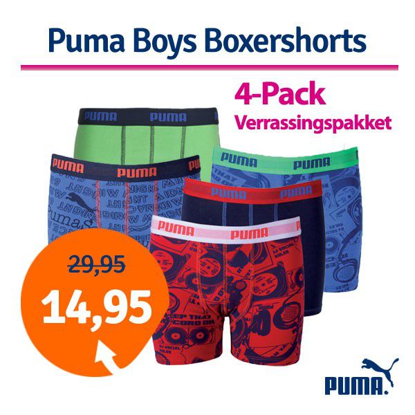 Een Dag Actie - Dagaanbieding Puma Boys Verrassingspakket Een Dag Actie - Dagaanbieding Puma Boys Verrassingspakket