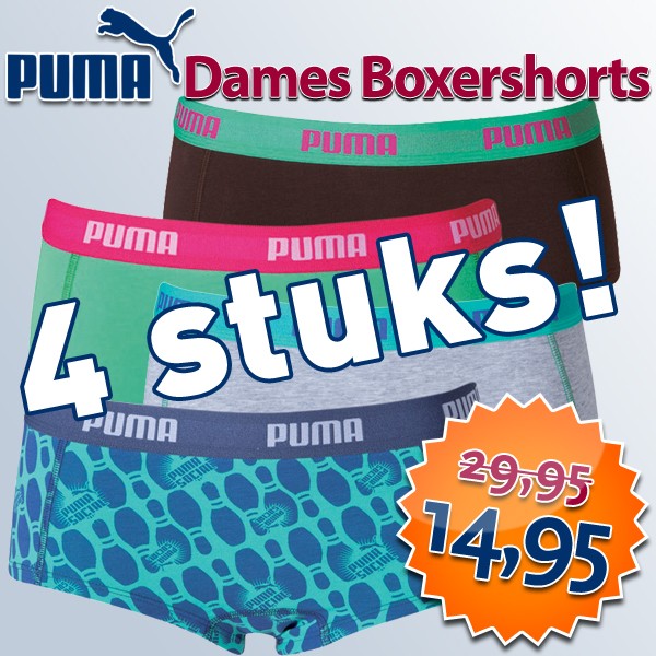 Een Dag Actie - Dagaanbieding Puma Dames Boxershorts