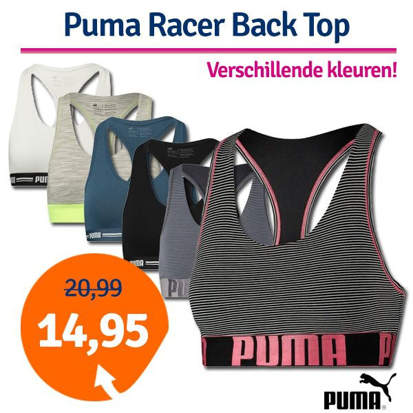 Een Dag Actie - Dagaanbieding Puma Dames Racer Back Top