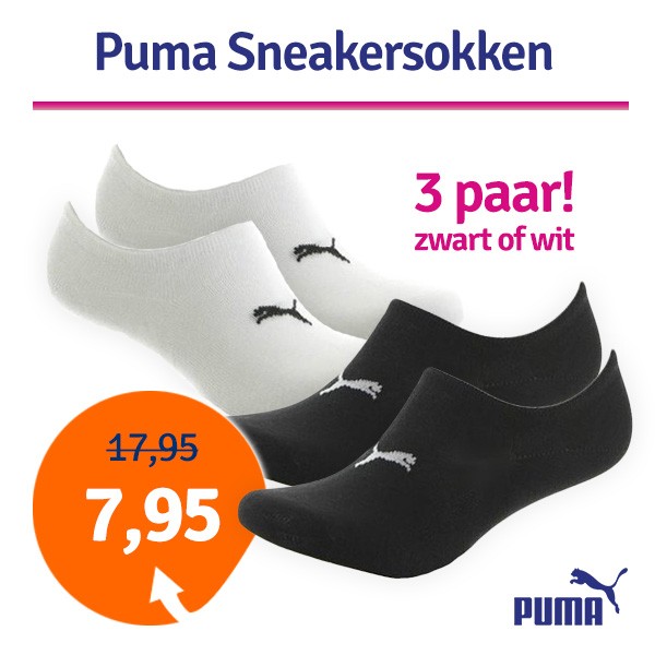 Een Dag Actie - Dagaanbieding Puma Sneakersokken