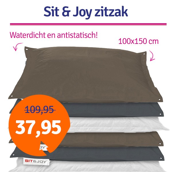 Een Dag Actie - Dagaanbieding Sit & Joy Basic Zitzak 100X150