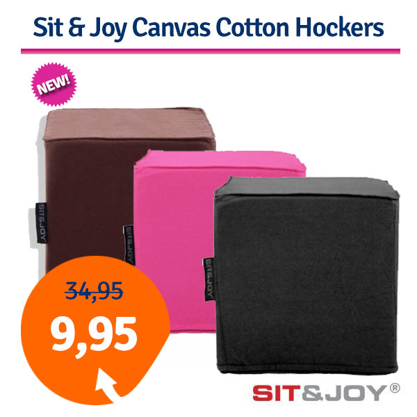 Een Dag Actie - Dagaanbieding Sit & Joy Canvas Cotton Zitzakken