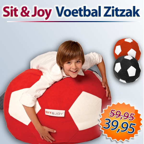 Een Dag Actie - Dagaanbieding Sit & Joy Voetbal Zitzak