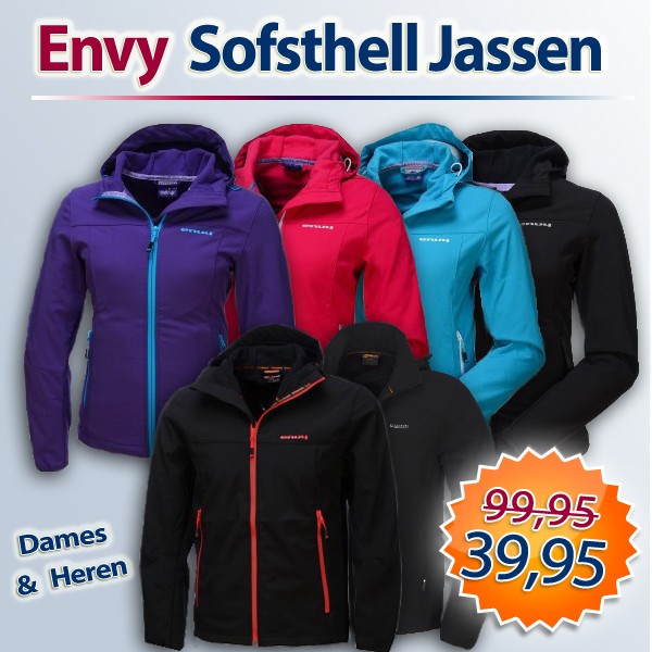 Een Dag Actie - Dagaanbieding Softshell Jassen Een Dag Actie - Dagaanbieding Softshell Jassen