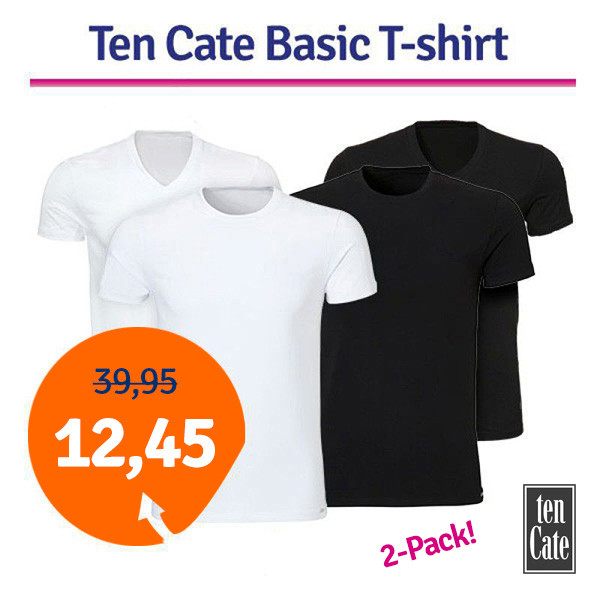 Een Dag Actie - Dagaanbieding Ten Cate Basic T-Shirts