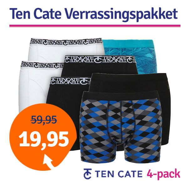 Een Dag Actie - Dagaanbieding Ten Cate Boxershorts Verrassingspakket