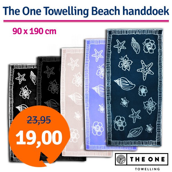 Een Dag Actie - Dagaanbieding The One Towelling Beach Handdoek Een Dag Actie - Dagaanbieding The One Towelling Beach Handdoek