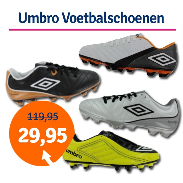 Een Dag Actie - Dagaanbieding Umbro Voetbalschoenen Een Dag Actie - Dagaanbieding Umbro Voetbalschoenen
