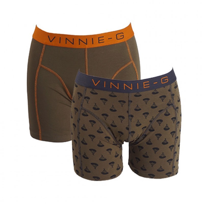 Een Dag Actie - Dagaanbieding Vinnie-G Boxershorts Military Olive 6-Pack Een Dag Actie - Dagaanbieding Vinnie-G Boxershorts Military Olive 6-Pack