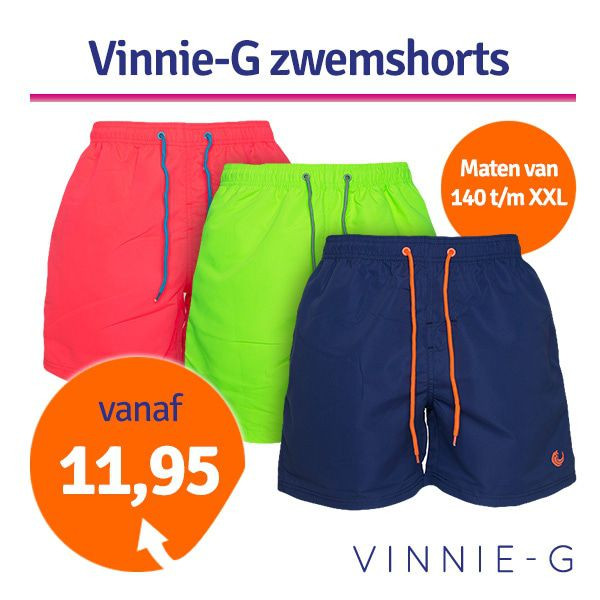 Een Dag Actie - Dagaanbieding Vinnie-G Zwemshorts Een Dag Actie - Dagaanbieding Vinnie-G Zwemshorts