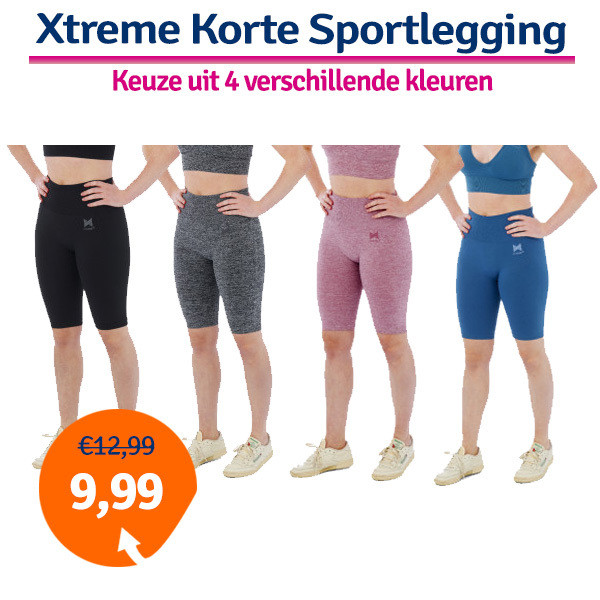 Een Dag Actie - Dagaanbieding Xtreme Sportswear Korte Sportlegging Dames Een Dag Actie - Dagaanbieding Xtreme Sportswear Korte Sportlegging Dames