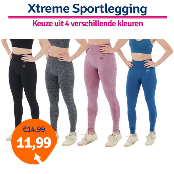 Een Dag Actie - Dagaanbieding Xtreme Sportswear Sportlegging Dames