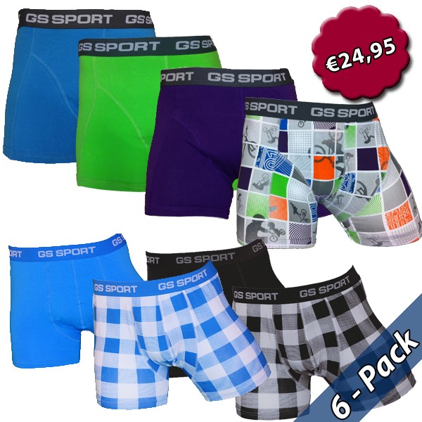 Een Dag Actie - Gs Boxershorts Blok & Cross Dagaanbieding Een Dag Actie - Gs Boxershorts Blok & Cross Dagaanbieding