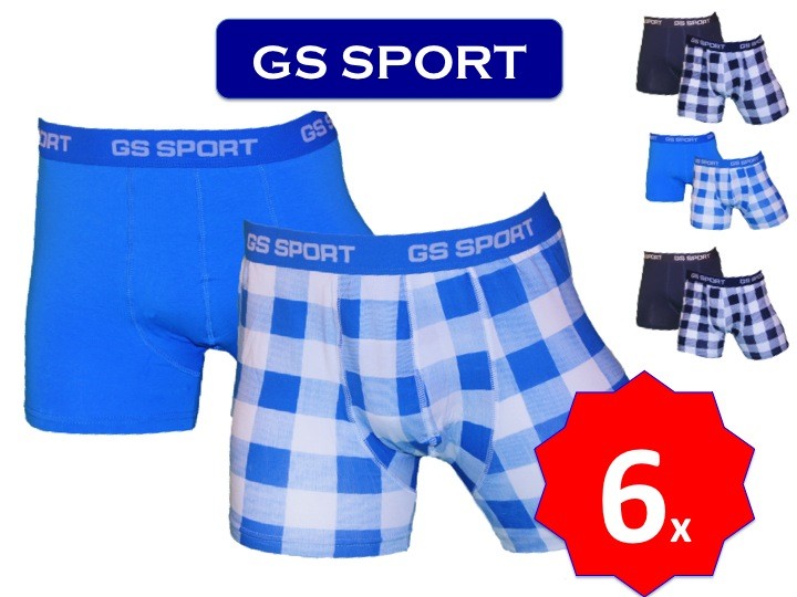 Een Dag Actie - Gs Sport Boxershorts 6 Stuks Verpakking Een Dag Actie - Gs Sport Boxershorts 6 Stuks Verpakking