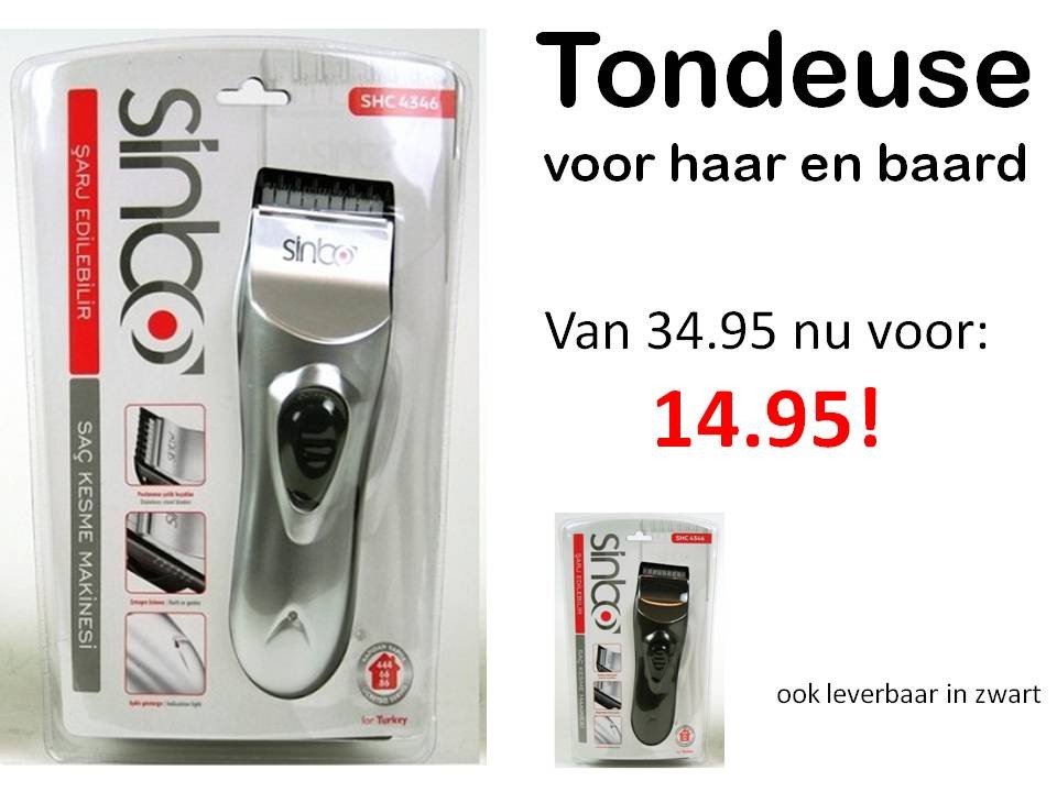 Een Dag Actie - Haartondeuse Oplaadbaar Shc-4346-107031 Een Dag Actie - Haartondeuse Oplaadbaar Shc-4346-107031