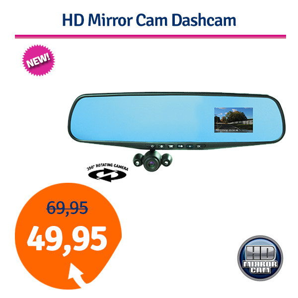 Een Dag Actie - Hd Mirror Cam Dashcam Een Dag Actie - Hd Mirror Cam Dashcam