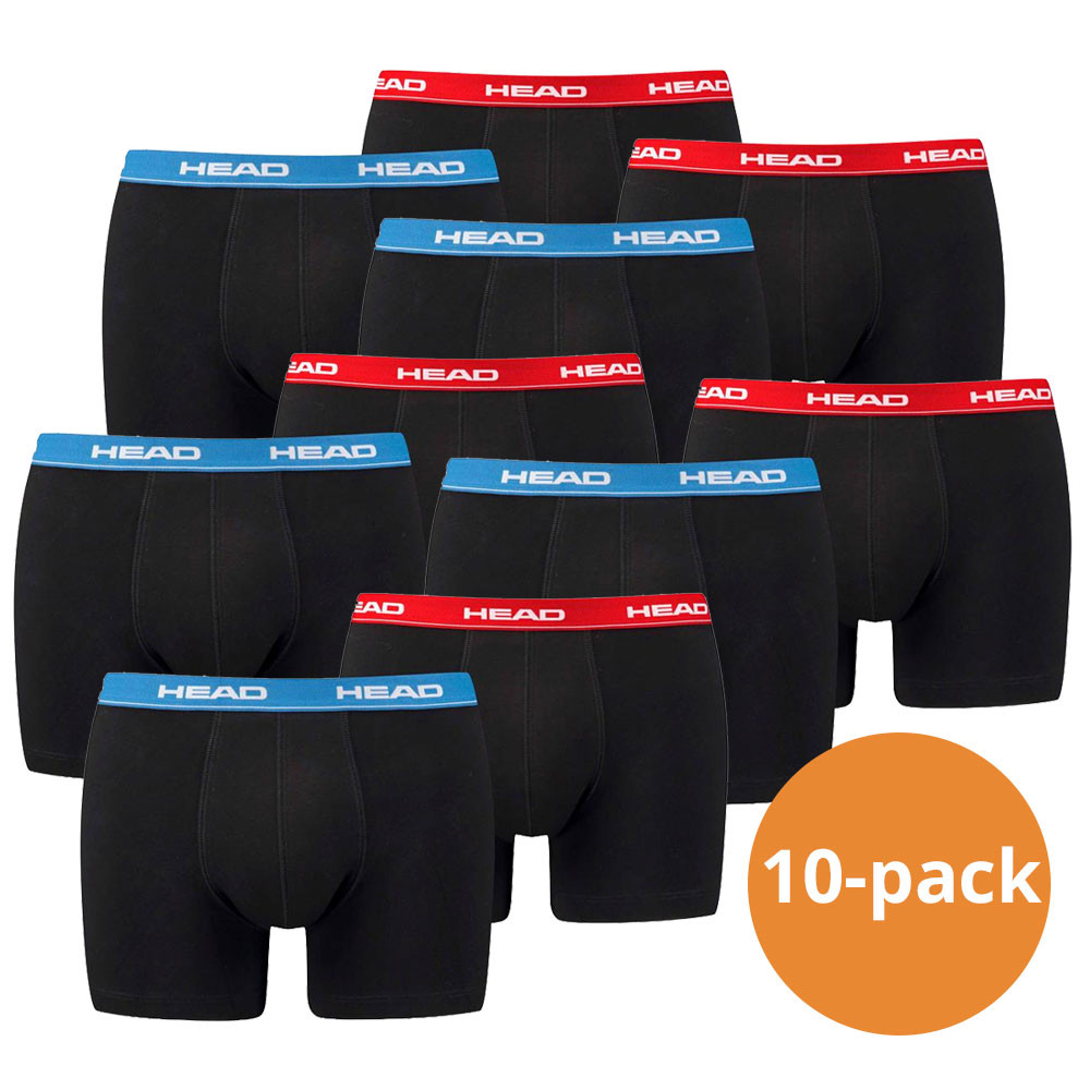 Een Dag Actie - Head Boxershorts Basic 10-Pack Red/Blue Een Dag Actie - Head Boxershorts Basic 10-Pack Red/Blue