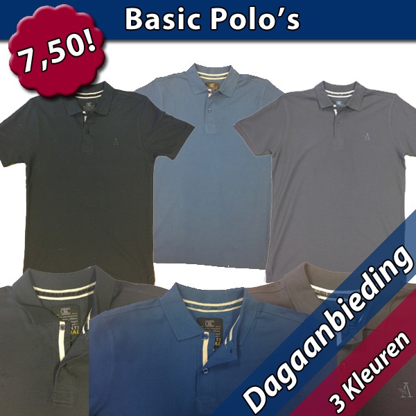 Een Dag Actie - Heren Polo's Een Dag Actie - Heren Polo's