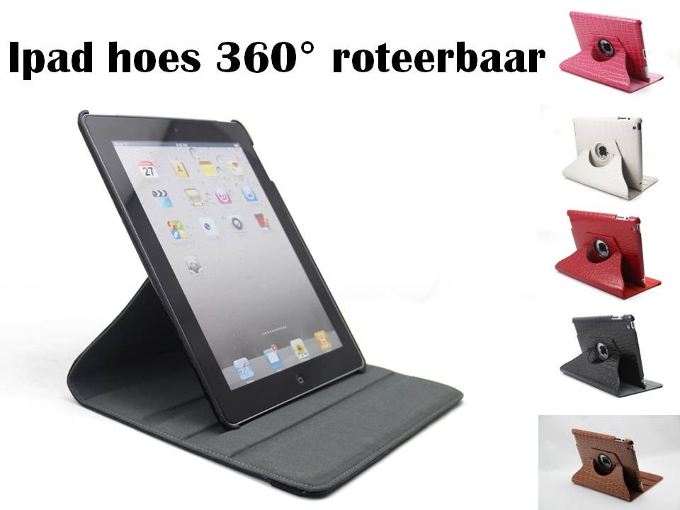Een Dag Actie - Ipad2 Hoes 360 Degree Crocodile Een Dag Actie - Ipad2 Hoes 360 Degree Crocodile