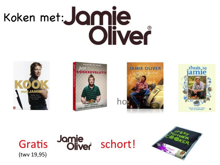 Een Dag Actie - Jamie Oliver Kookboek Hardcover + Gratis Schort! Een Dag Actie - Jamie Oliver Kookboek Hardcover + Gratis Schort!