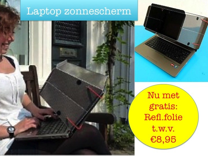 Een Dag Actie - Laptop Zonnescherm