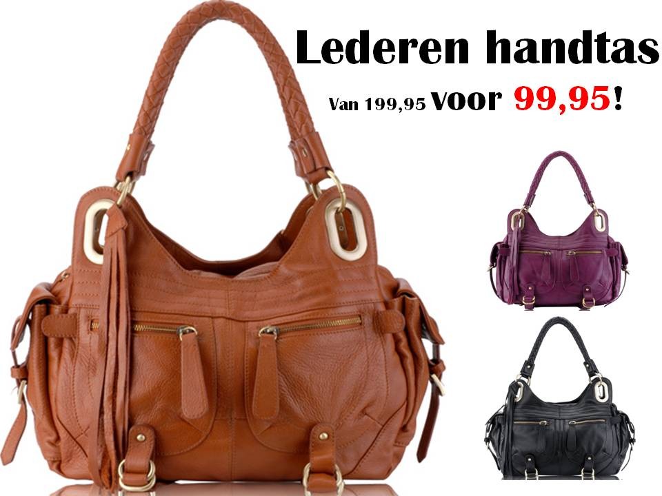 Een Dag Actie - Lederen Handtas "Timeless"