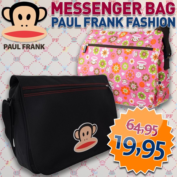 Een Dag Actie - Messengerbag Paul Frank Schoudertas Dagactie Een Dag Actie - Messengerbag Paul Frank Schoudertas Dagactie