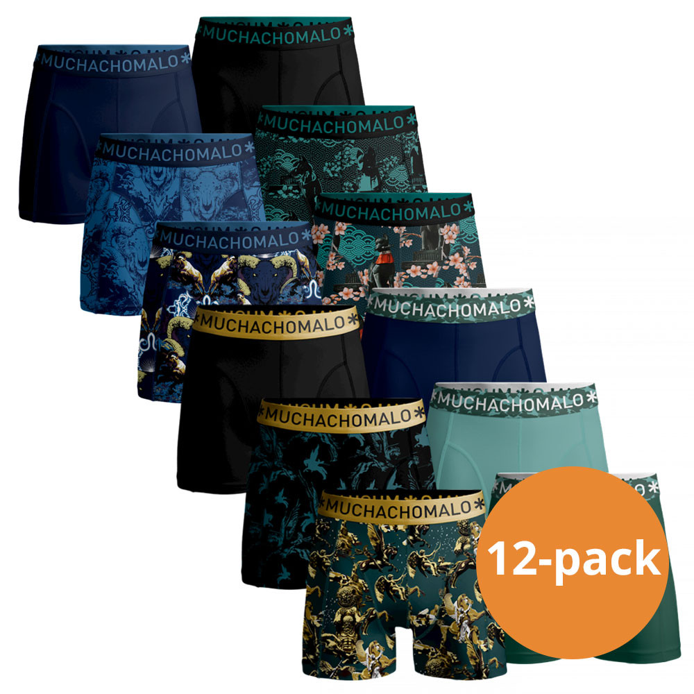 Een Dag Actie - Muchachomalo Boxershorts Verrassingspakket 12-Pack