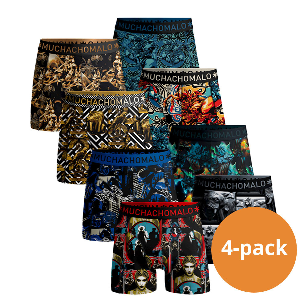 Een Dag Actie - Muchachomalo Boxershorts Verrassingspakket 4-Pack Een Dag Actie - Muchachomalo Boxershorts Verrassingspakket 4-Pack