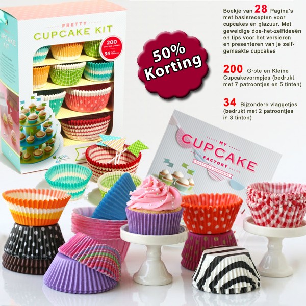Een Dag Actie - My Cupcake Factory Cupcake Set Een Dag Actie - My Cupcake Factory Cupcake Set