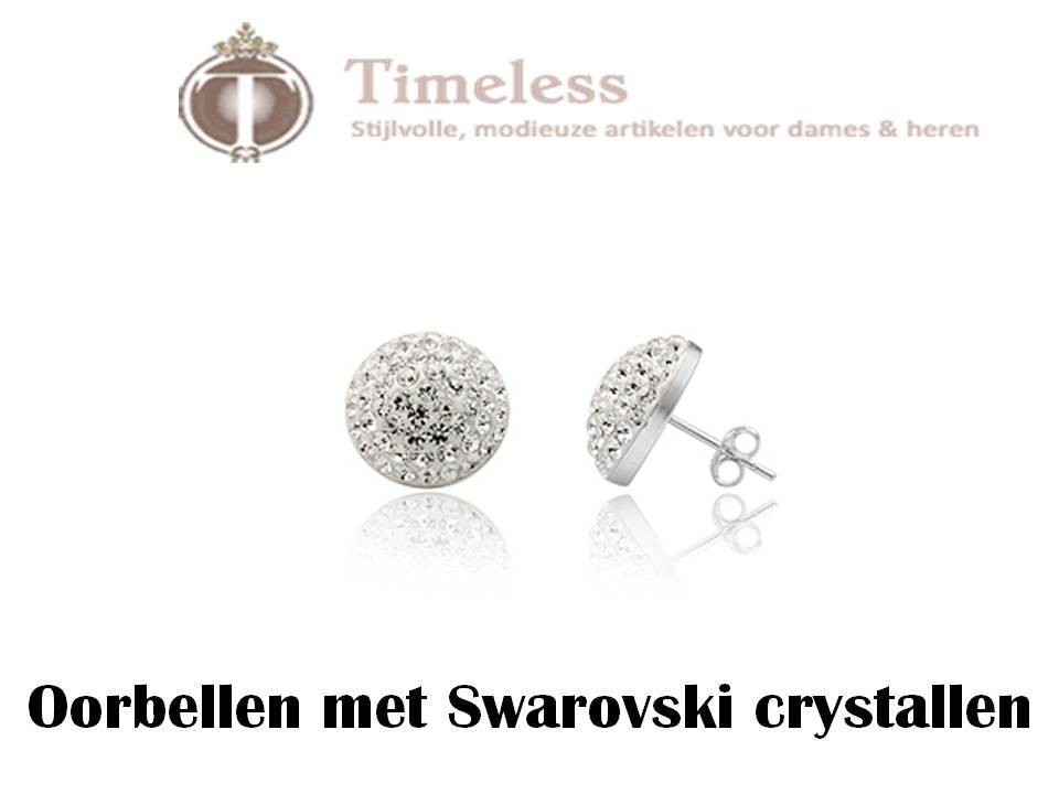 Een Dag Actie - Oorbellen Met Swarovski Crystallen(knop)