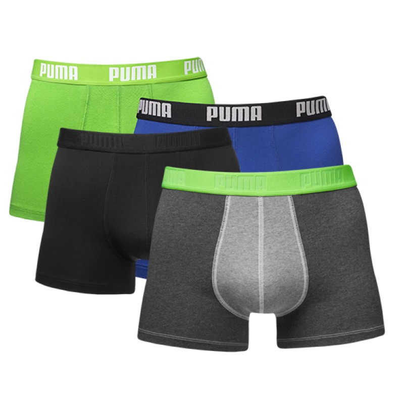 Een Dag Actie - Puma 4-Pack Boxershorts Jasmine/Green/Blue