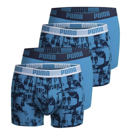 Een Dag Actie - Puma Boxershorts 4 Pack Go Cycling Hawaiian Ocean